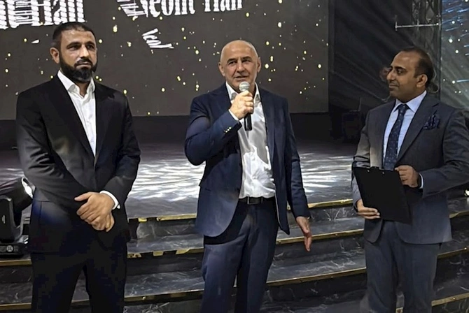 Qurban Qurbanovun oğlunun toyunda bu vəzifəli şəxslər iştirak edib — FOTOLAR