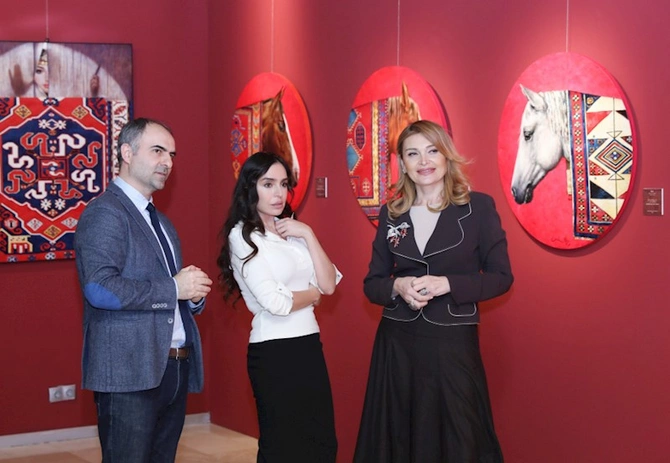 Leyla Əliyeva Azərbaycan Milli Xalça Muzeyində — FOTOLAR