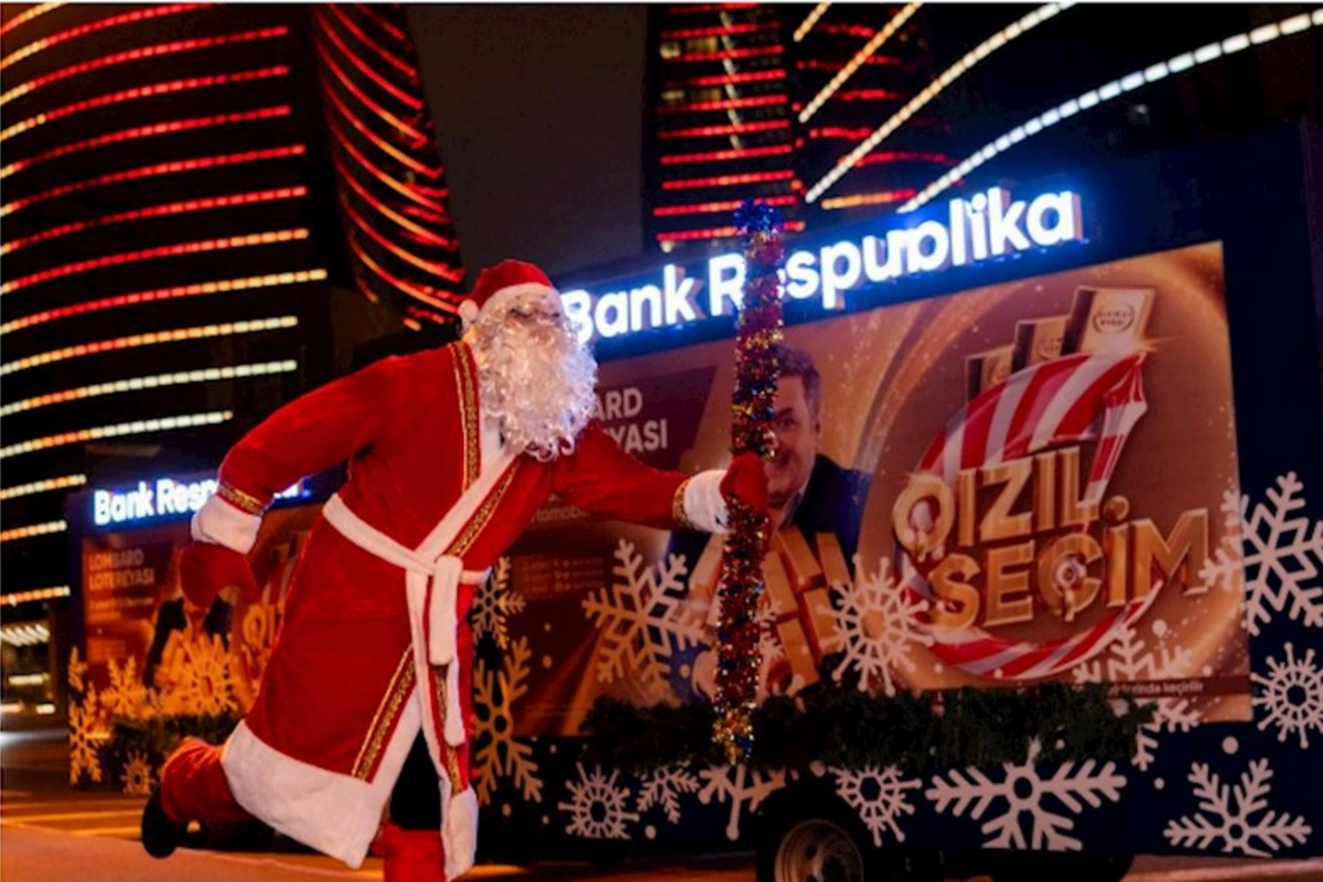 Şaxta Baba da Bank Respublika-dan hədiyyə qazanmağa tələsir — FOTOLAR