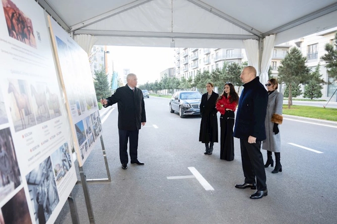 Prezident İlham Əliyev Bakı Ağ Şəhərdə olub — FOTOLAR (YENİLƏNİB)