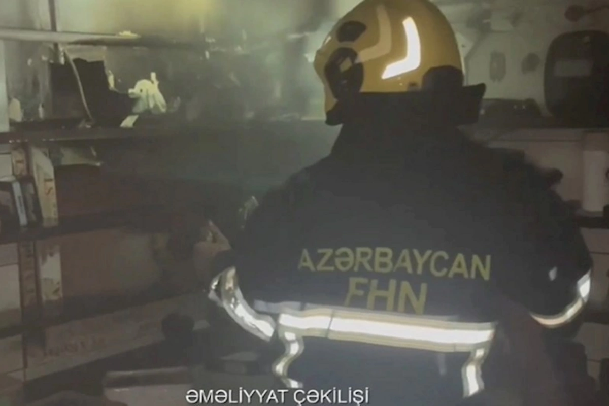 Bakıda restoranda yanğın — VİDEO