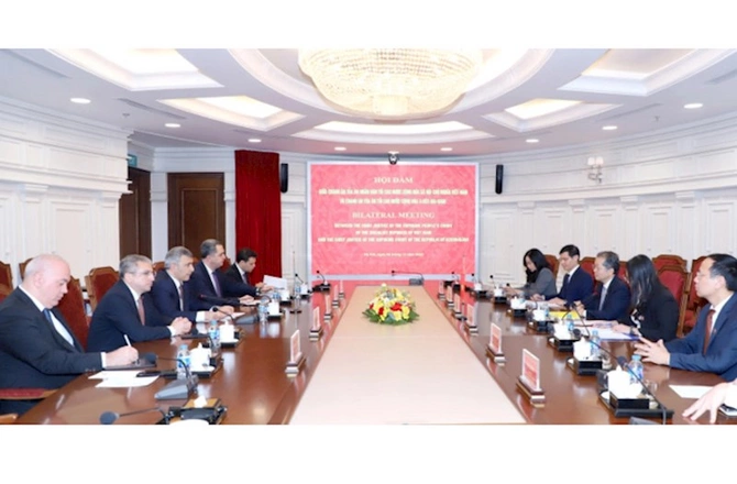 Azərbaycanla Vyetnam arasında məhkəmə sahəsində əməkdaşlıq müzakirə olunub — FOTOLAR