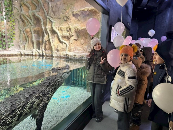 Leyla Əliyevanın təşəbbüsü ilə aztəminatlı ailələrin uşaqları Bakı Zooloji Parkında — FOTOLAR
