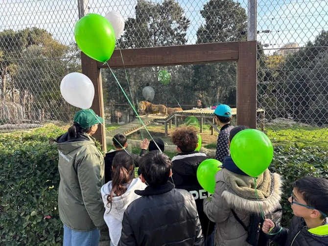 Leyla Əliyevanın təşəbbüsü ilə aztəminatlı ailələrin uşaqları Bakı Zooloji Parkında — FOTOLAR