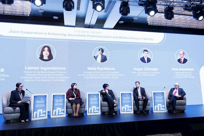Bakıda Azərbaycan-Gürcüstan Media Forumu keçirildi — FOTOLAR