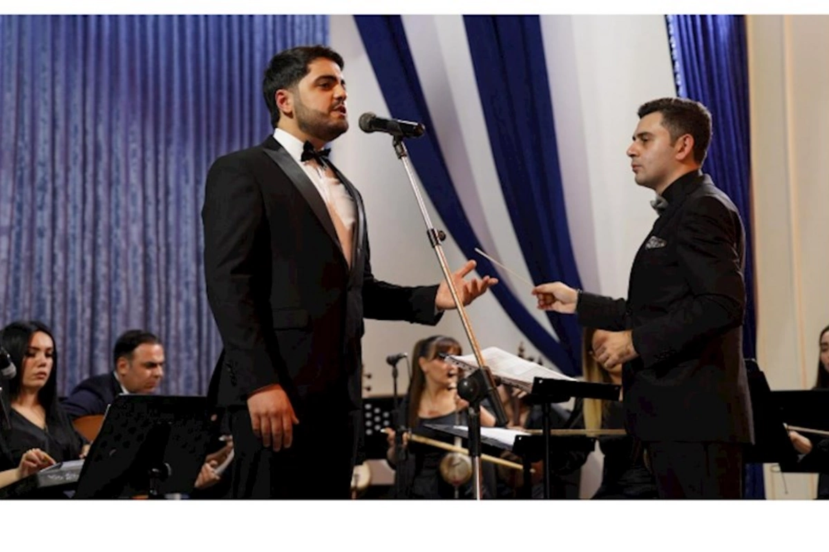 Əməkdar kollektiv Səid Rüstəmov adına Xalq Çalğı Alətləri Orkestri Xaçmazda konsert proqramı ilə çıxış edib — FOTOLAR