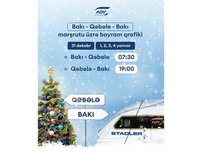 ADY bayram günlərində rayonlara əlavə qatar reysləri təşkil edəcək — CƏDVƏL ADY bayram günlərində rayonlara əlavə qatar reysləri təşkil edəcək — CƏDVƏL