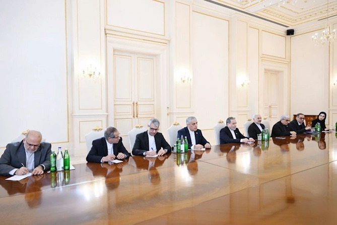 Prezident İranın xarici işlər nazirini qəbul etdi — FOTOLAR Prezident İranın xarici işlər nazirini qəbul etdi — FOTOLAR