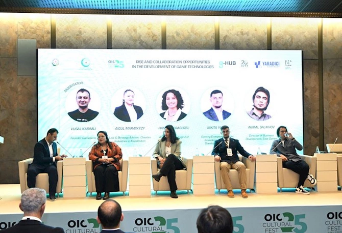 “Oyun texnologiyalarının inkişafında yüksəliş və əməkdaşlıq imkanları mövzusunda panel sessiya keçirilib — FOTOLAR