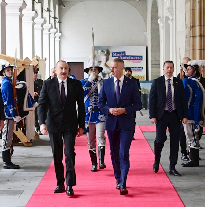 İlham Əliyevin Slovakiya Milli Şurasının sədri ilə təkbətək və geniş tərkibdə görüşləri olub — FOTOLAR (YENİLƏNİB)
