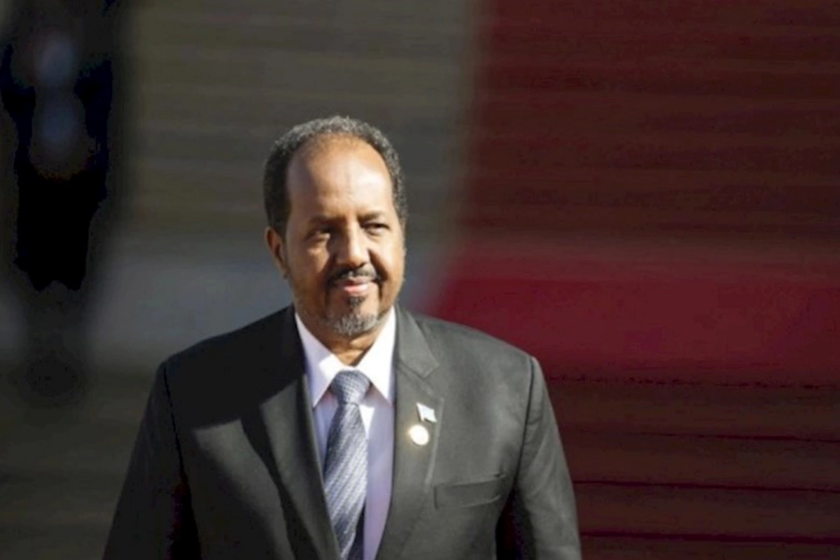 Somali Prezidentinin rəsmi qarşılanma mərasimi olub