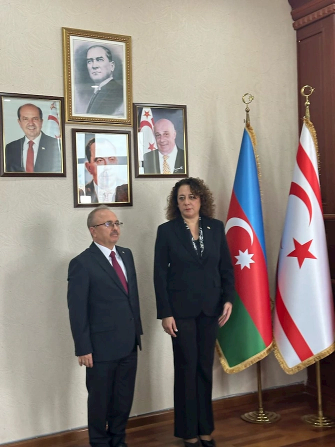 Birol Akgün KKTC-nin Bakı təmsilcisi ilə görüşüb — FOTOLAR
