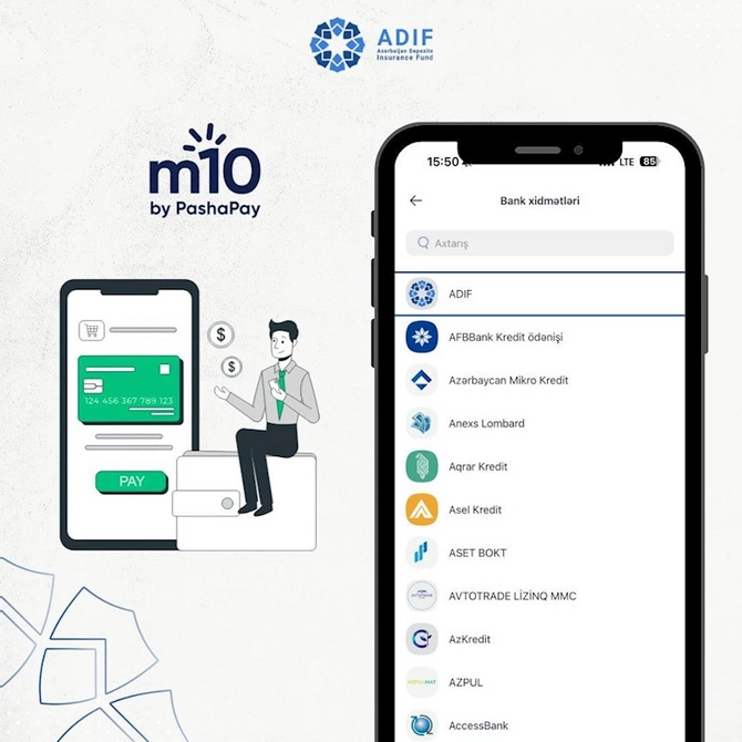 Ləğv prosesində olan bankların kredit ödənişləri artıq MilliÖn, AniPay, M10, Azərpoçt, ABB və Kapital Bank mobildə — FOTOLAR/VİDEO