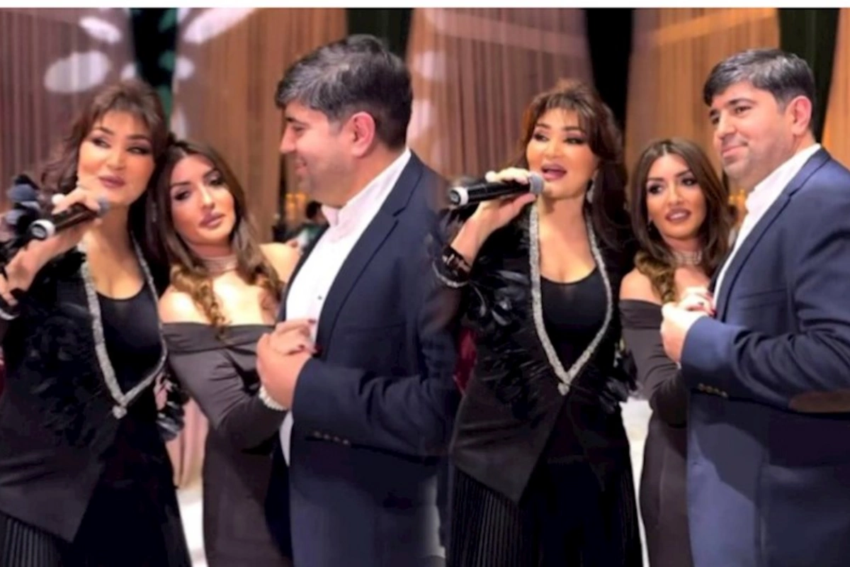 Nazpəri oğlu və gəlini ilə — VİDEO