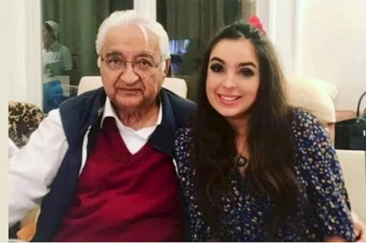 Leyla Əliyeva babasını təbrik etdi — FOTO
