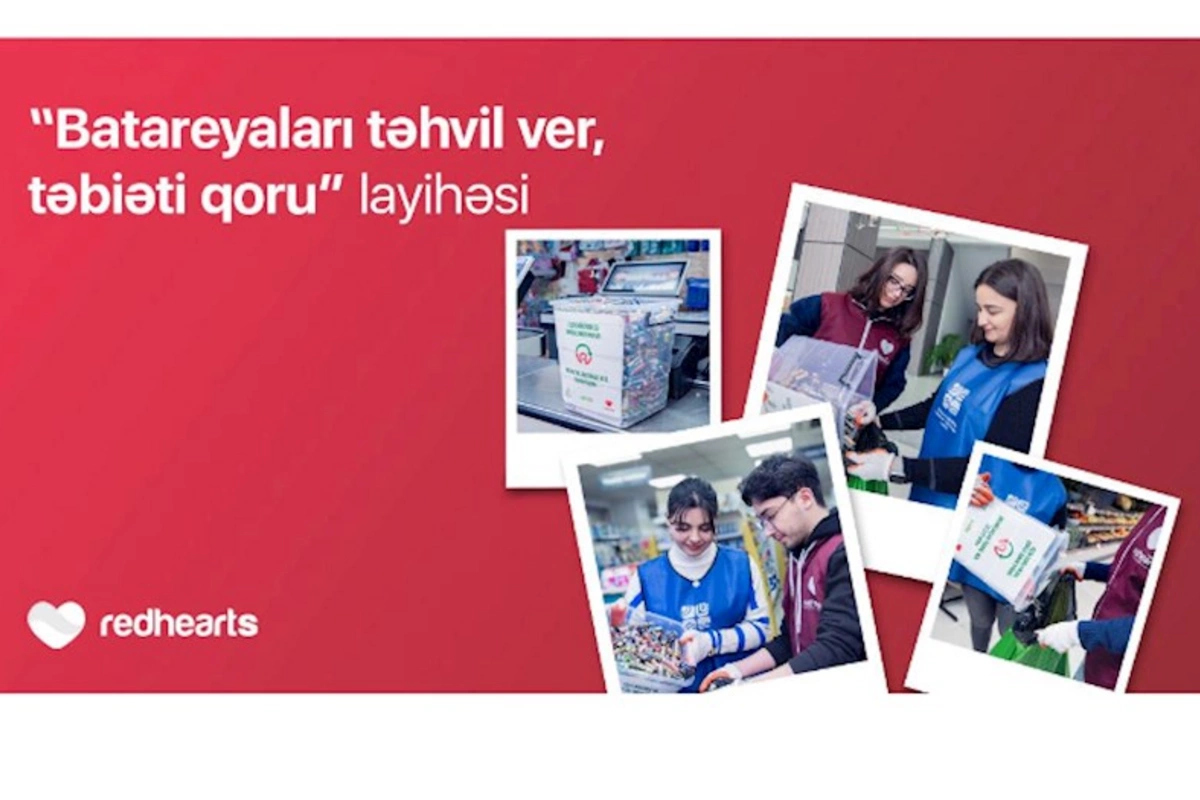 Qırmızı Ürəklər Fondunun ekoloji təşəbbüsü davam edir: 100 kq batareya toplandı