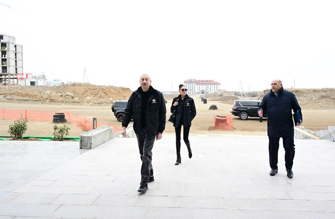 Prezident və xanımının Ağdam səfərindən FOTOLAR