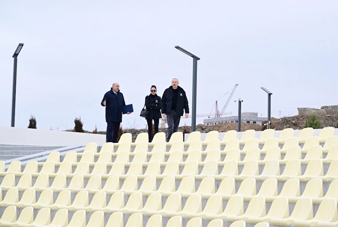 Prezident və xanımının Ağdam səfərindən FOTOLAR