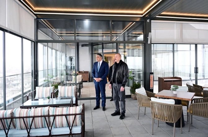 Prezident Xankəndidə “Bulud” hotelin açılışında iştirak etdi — FOTOLAR (YENİLƏNİB)
