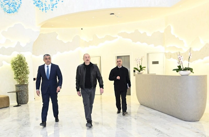 Prezident Xankəndidə “Bulud” hotelin açılışında iştirak etdi — FOTOLAR (YENİLƏNİB)