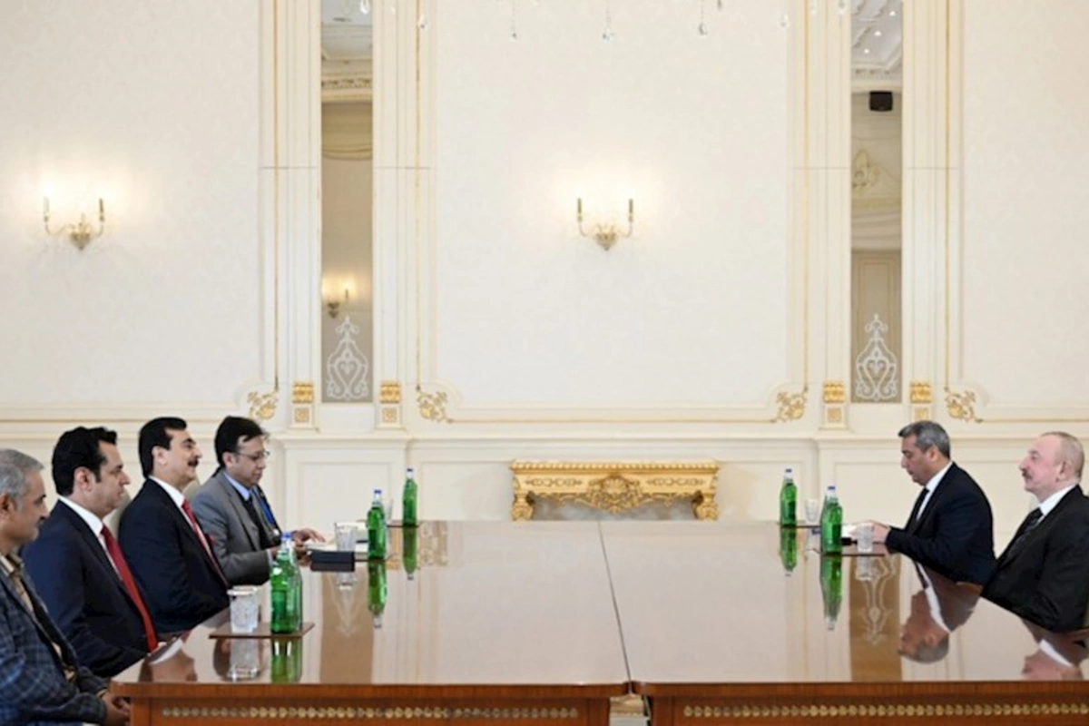 İlham Əliyev Pakistan Senatının sədrini qəbul edib — YENİLƏNİB