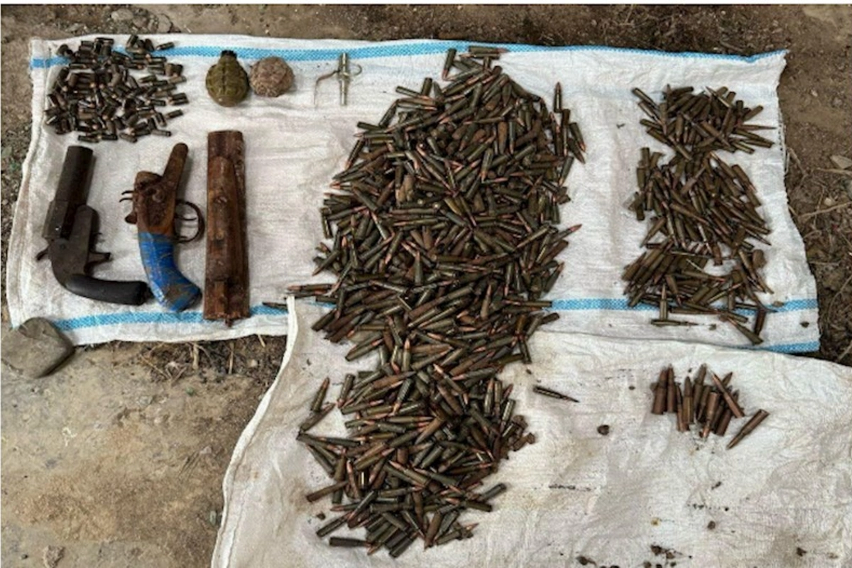 Qobustanda xeyli silah-sursat tapıldı