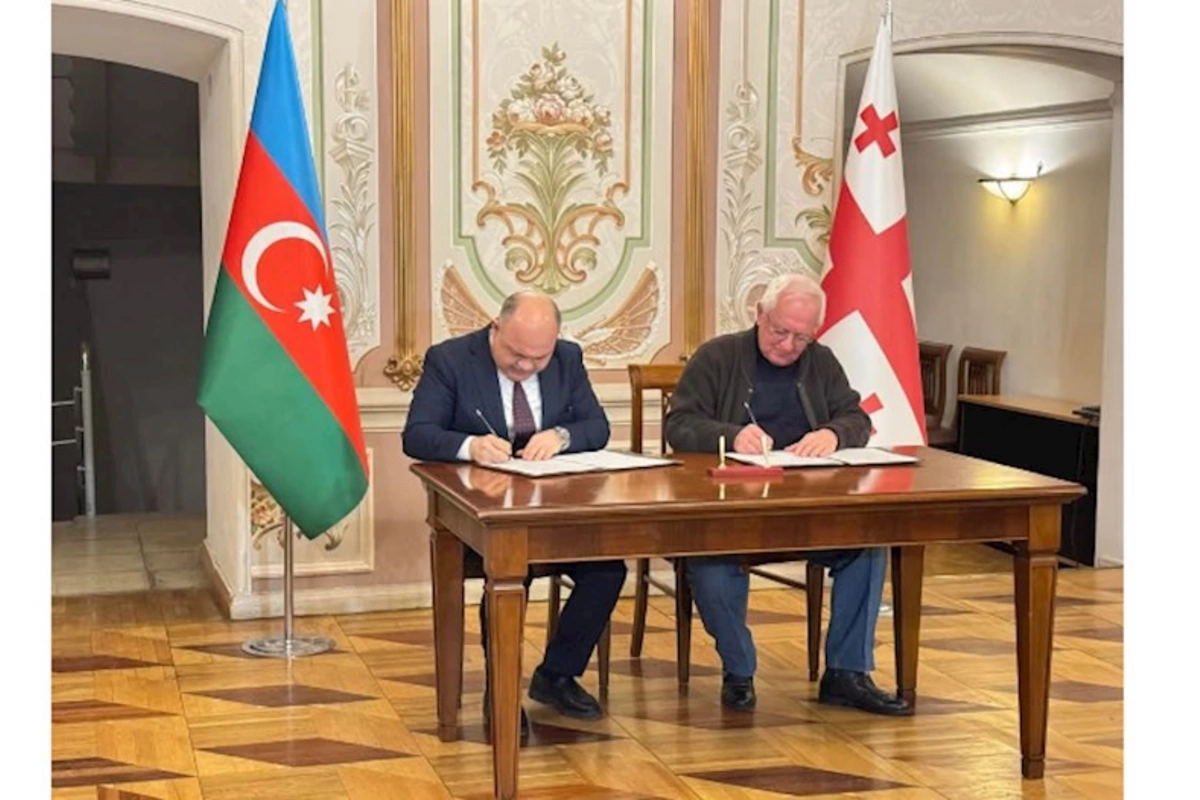 Azərbaycanın və Gürcüstanın milli teatrları arasında əməkdaşlığa dair memorandum imzalanıb — FOTOLAR