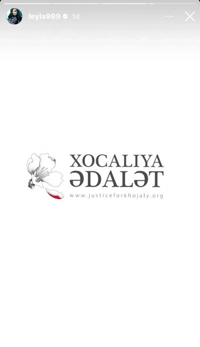 Leyla Əliyeva Xocalı soyqırımının 33-cü ildönümü ilə bağlı paylaşım edib — FOTO