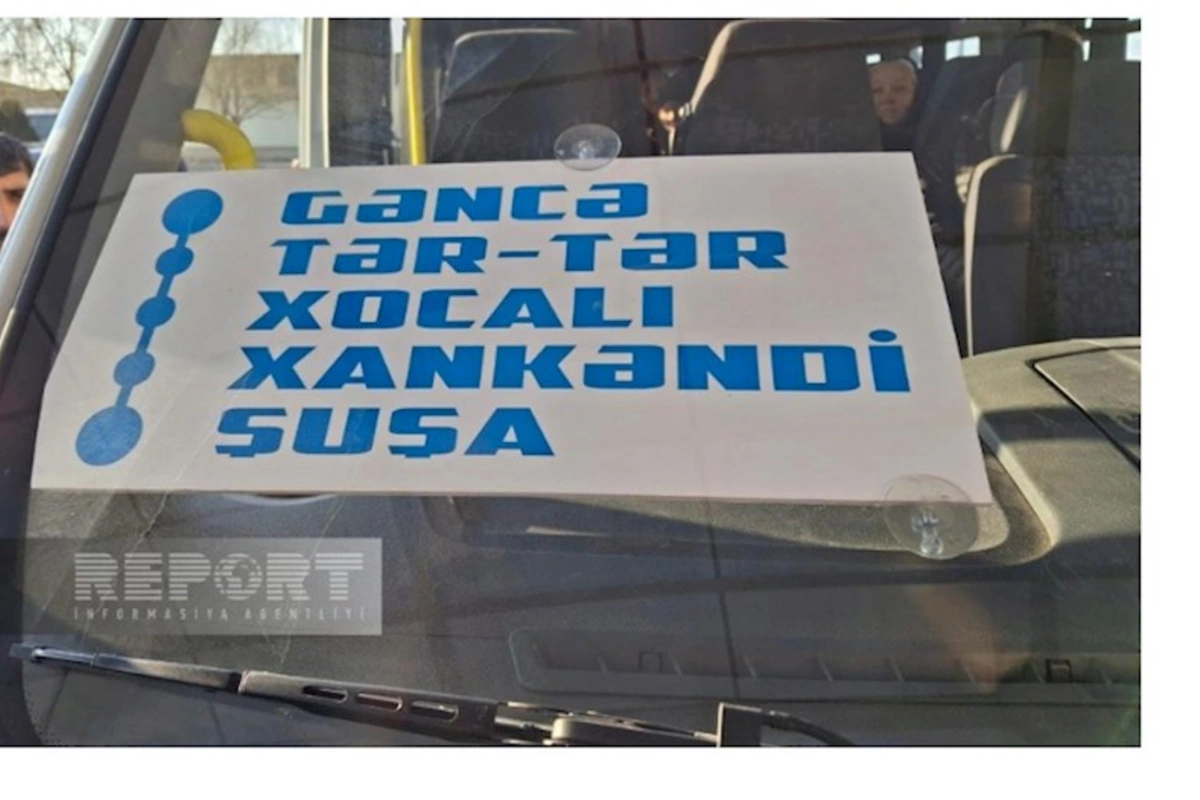 Gəncədən Şuşaya ilk avtobus yola düşüb