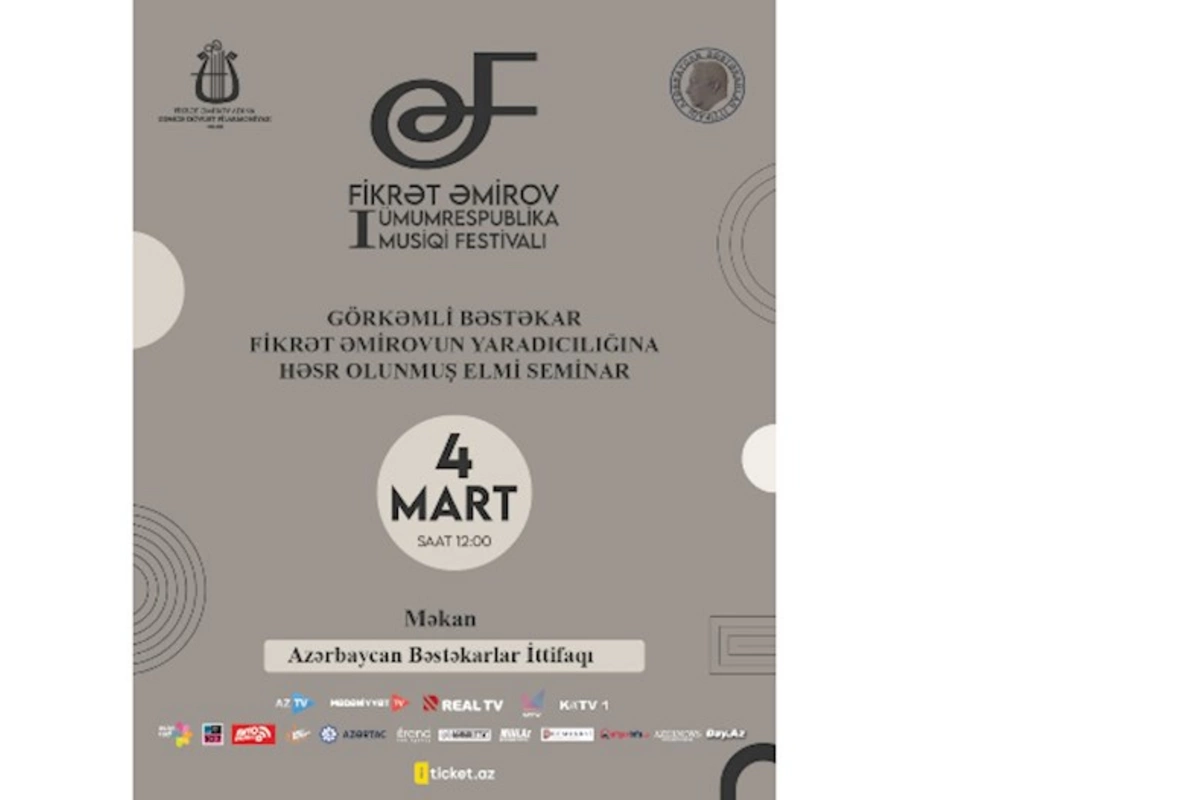 Azərbaycanda ilk dəfə Fikrət Əmirov I Ümumrespublika musiqi festivalı keçiriləcək — FOTO