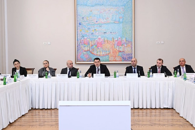 Mədəni mülkiyyətin qanunsuz dövriyyəsinə həsr olunmuş dəyirmi masa keçirildi — FOTOLAR Mədəni mülkiyyətin qanunsuz dövriyyəsinə həsr olunmuş dəyirmi masa keçirildi — FOTOLAR