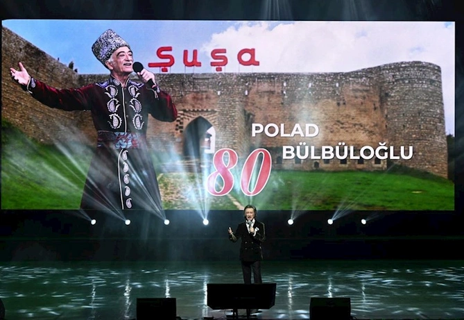 Polad Bülbüloğlunun 80 illiyinə həsr olunan təntənəli gecə keçirildi — FOTOLAR