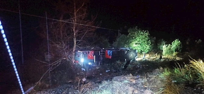 Türkiyədə sərnişin avtobusu aşdı — Ölən və yaralananlar var (FOTO)