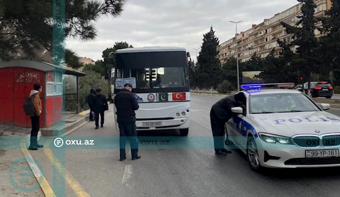 Sumqayıtda sərnişin avtobusları toqquşdu — FOTOLAR