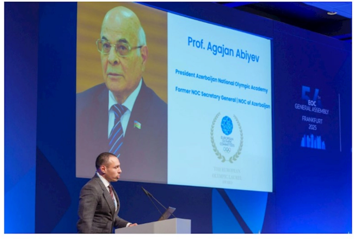 Ağacan Abiyev “Olimpiya çələngi” mükafatı ilə təltif olundu — FOTOLAR
