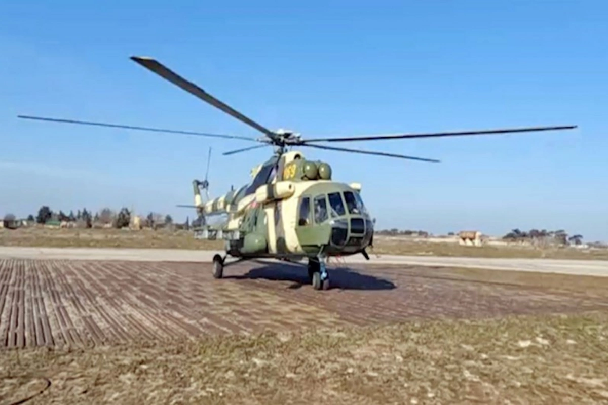 Hərbi Hava Qüvvələrinin helikopterləri təlim-məşq uçuşları keçirib — VİDEO