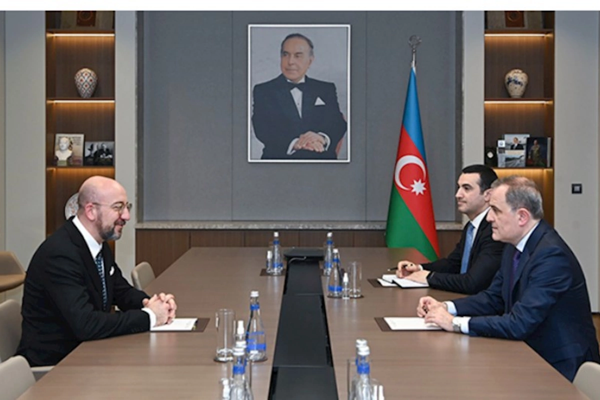 Ceyhun Bayramov Şarl Mişellə görüşdü — FOTOLAR