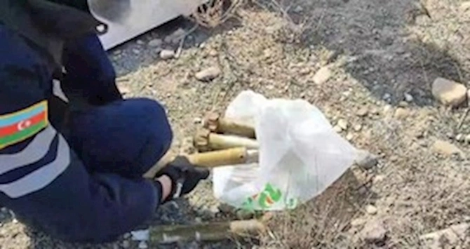 Naxçıvanda hərbi sursatlar aşkar edilib — FOTOLAR Naxçıvanda hərbi sursatlar aşkar edilib — FOTOLAR
