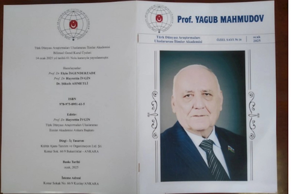 Beynəlxalq Akademiya Yaqub Mahmudov haqqında kitab nəşr etdirib — FOTOLAR