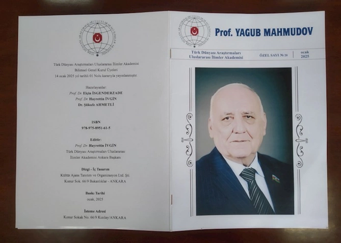 Beynəlxalq Akademiya Yaqub Mahmudov haqqında kitab nəşr etdirib — FOTOLAR