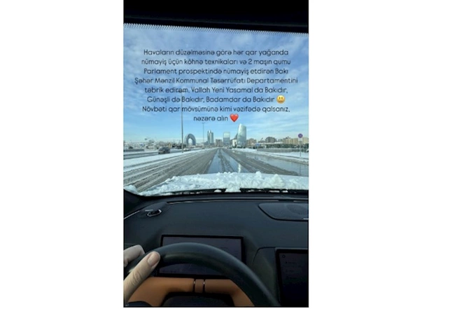 Növbəti qar mövsümünədək vəzifədə qalsanız, nəzərə alın — FOTO