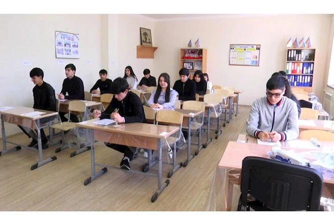 Xankəndi Ağdərə və Xocalıda buraxılış imtahanları keçirildi — FOTOLAR