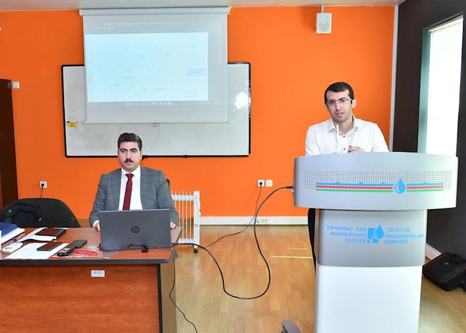 Su təchizatına qoşulma sahəsində çalışan əməkdaşlara təlimlər keçirilib — FOTOLAR