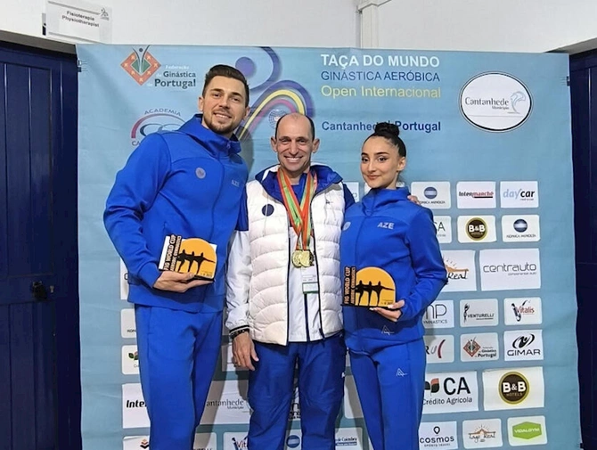 Azərbaycan gimnastları Dünya Kubokunda qızıl medal qazanıblar — FOTO