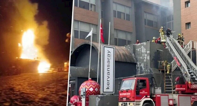 Türkiyədə hotel yanıb, ölənlər var — VİDEO/FOTOLAR (YENİLƏNİB)
