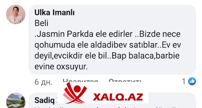Şərurlu İsfəndiyar vətəndaşları necə aldadır? — Jasmine Parkdan şikayətlər ( FOTOFAKTLAR)