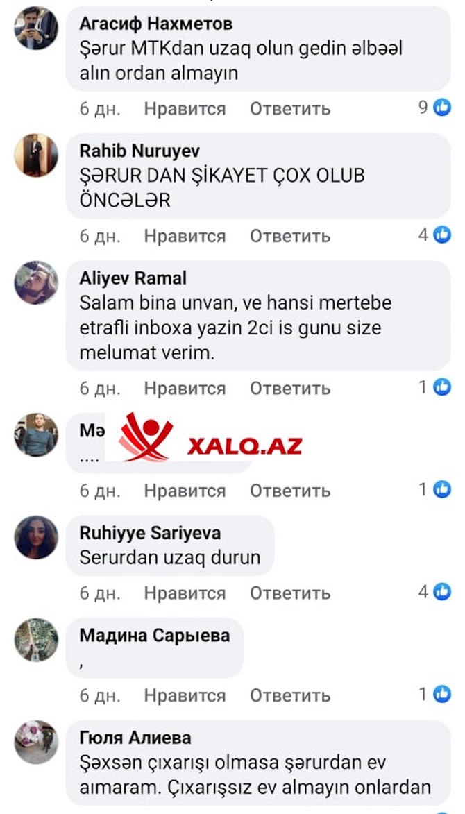 Şərurlu İsfəndiyar vətəndaşları necə aldadır? — Jasmine Parkdan şikayətlər ( FOTOFAKTLAR)