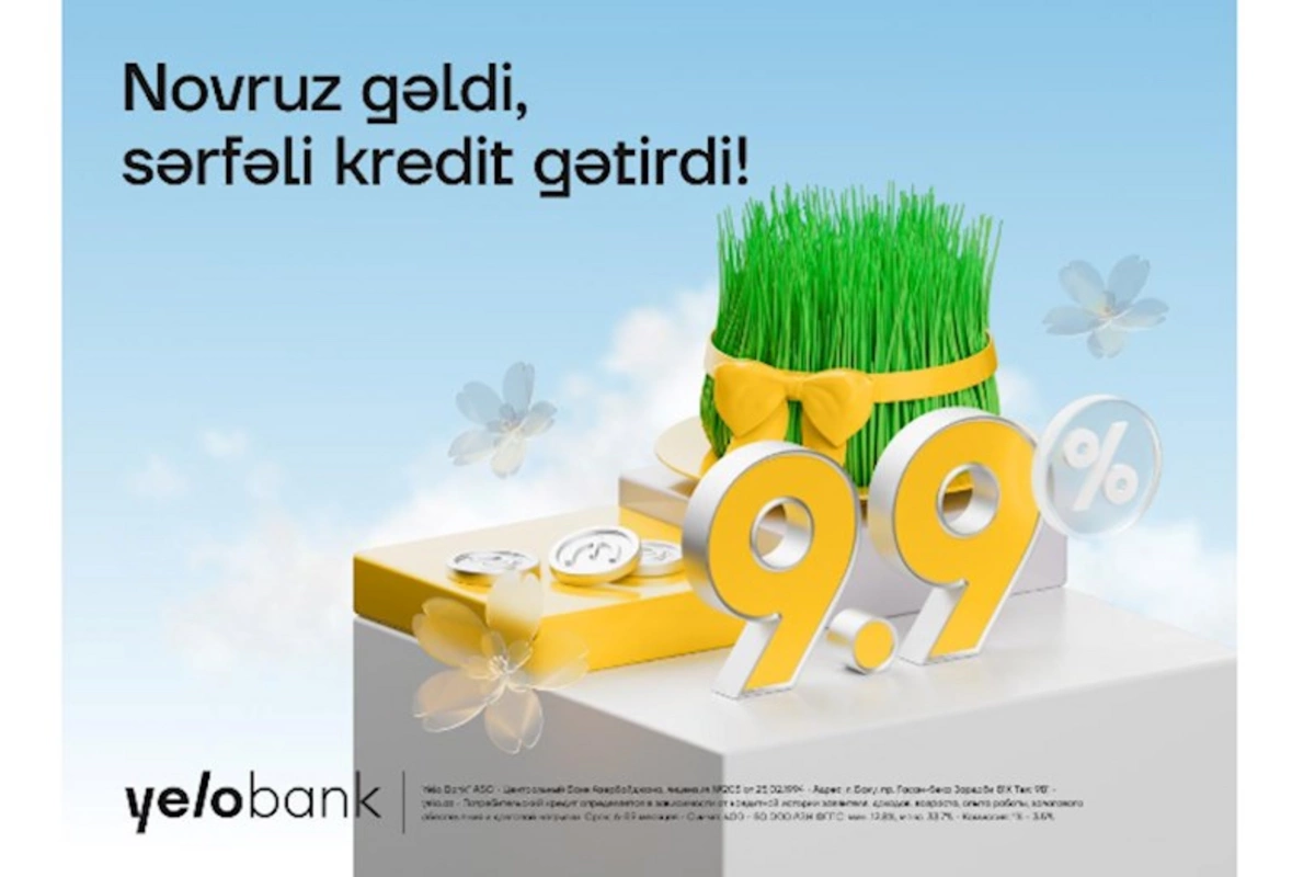 Yelo Bank-dan nağd pul kreditinə bahar endirimi