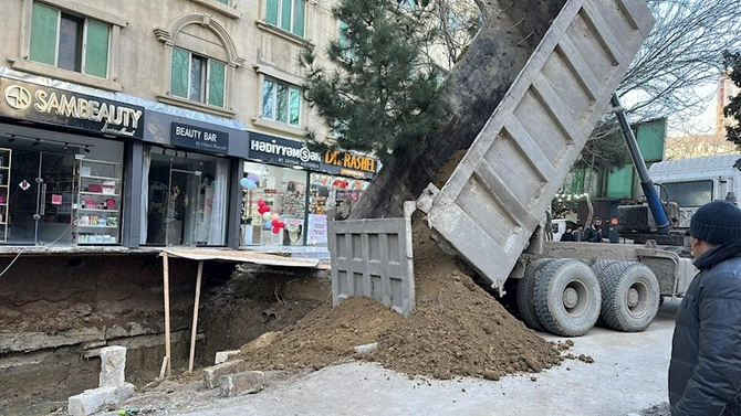 Abşeronda qanunsuz tikililər sökülüb — FOTOLAR