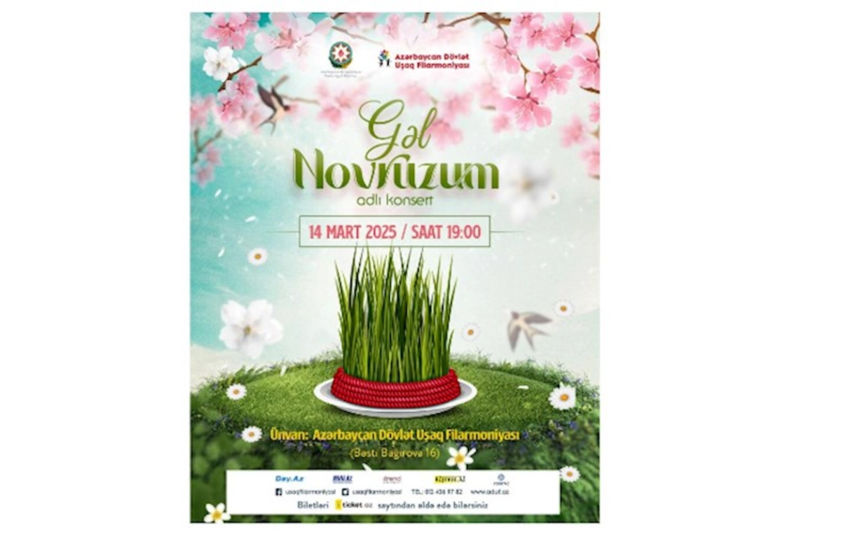 Azərbaycan Dövlət Uşaq Filarmoniyası “Gəl, Novruzum” adlı konsert proqramı təqdim edəcək